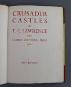 Golden Cockerel Press - Lawrence, Thomas Edward - Crusader Castles, one of 1000, 2 vols, original