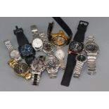A group of assorted wristwatches