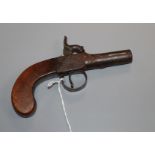 An early 19th century boxlock pistol