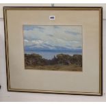 I.S.R. Langdale, oil on board, Coastal landscape, signed, 26 x 34cm