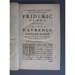 Heinius, Daniel - Historie du Siege de Bol Duc, folio, contemporary mottled calf, engraved pictorial