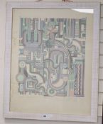Sir Eduardo Paolozzi (1924-2005) screenprint in colours, Selasa 1975, published by P.S.A. Supplies