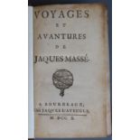 Tyssot de Patot, Simon - Voyages et Avanturer de Jaques Masse, 12mo, rebound half calf, A. Bordeaux,