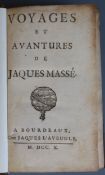 Tyssot de Patot, Simon - Voyages et Avanturer de Jaques Masse, 12mo, rebound half calf, A. Bordeaux,