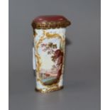 A Birmingham enamel etui case, c.1770