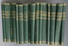 Dickens, Charles - The Works, Household edition, 16 vols, original green cloth gilt, Chapman and