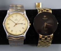 Two gentleman's wristwatches, Ebel and Raymond Weil