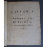 Davila, Enrico Caterino - Historia della guerre civili di Francia, 2 vols, qto, calf, 1st London