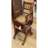 An Edwardian child's high chair