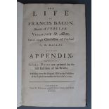 Mallet, David - The Life of Francis Bacon, qto, calf, A. Millar, London 1760