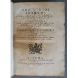 Sousa, Joao de - Documentos arabicus para a historia Portugueza, 1st edition, 8vo, modern quarter