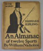 Nicholson, William - An Almanac of Twelve Sports, text by Rudyard Kipling, qto, cloth, William