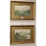 Ralph Morley, pair of watercolours, Benvenue and Ben Nevis, signed, 27 x 44cm