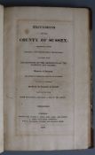 [Cromwell, Thomas] - Excursions in the County of Sussex, 1st edition, 8vo, half calf, with 46