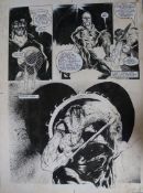 John Hicklenton (1967-2010). Original artwork in monochrome, for Nemesis, in Judge Dredd, 17th