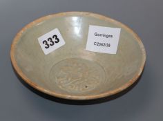 A Chinese Qingbai bowl, Yuan dynasty