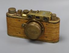 A Russian copy of a WWII Leica camera marked 'Bildberichter No.0407'
