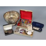 A group of assorted medals and sundry related items