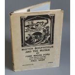 Ford, Ford Madox - Mister Bosphorus and the Muses, 1st edition, qto, original half cloth with d.