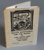 Ford, Ford Madox - Mister Bosphorus and the Muses, 1st edition, qto, original half cloth with d.