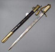 A Replica naval officer's sword
