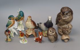 A quantity of Beswick, Poole and Colmer birds etc