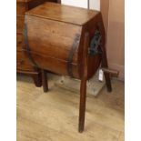 A French pine butter churn