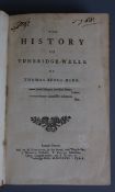 Burr, Thomas Benge - The History of Tunbridge Wells, 8vo, calf, writing to front fly leaf, London
