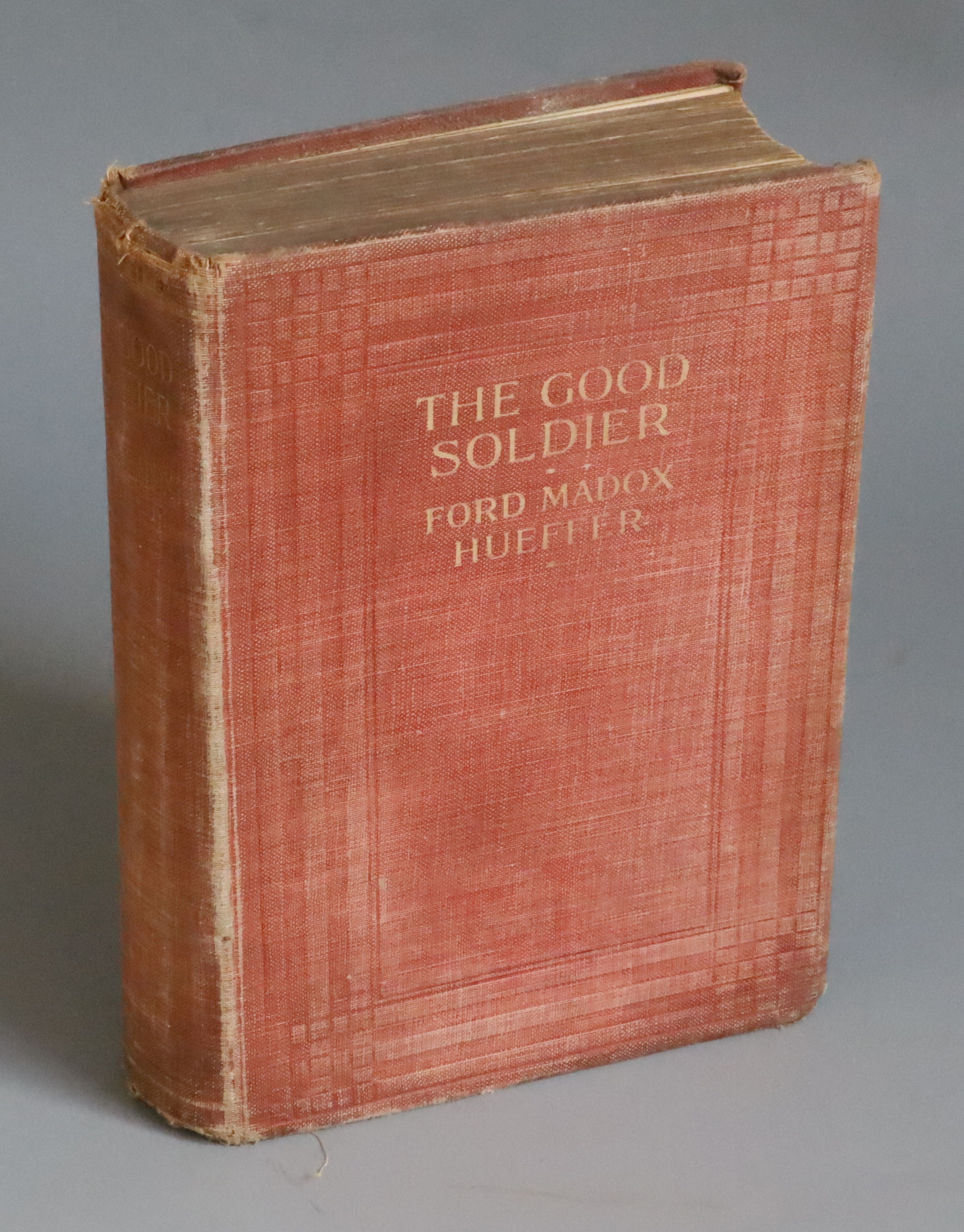 Ford, Ford Madox - The Good Soldier, 1st edition, 8vo, original brown cloth blind ruled, with - Image 2 of 2