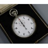 A nickel cased stop watch, in Venner Time Switches box