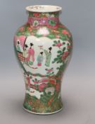 A Japanese famille rose vase height 39cm