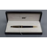 A Montblanc Meisterstuck propelling pencil; boxed.