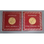 Two gold sovereigns, 1909M, edge nicks otherwise UNC and 1911S, edge nicks otherwise GEF