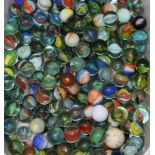A large quantity of assorted marbles