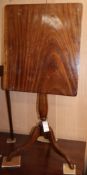 A Victorian mahogany tilt top wine table W.47cm