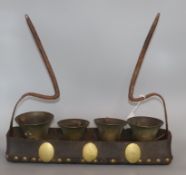 A set of heavy horse bells