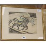 After Henri de Toulouse-Lautrec (1864-1901), 'Horseback Rider' from 'The Circus of Toulouse-