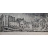 Leathem and Watkins, lithograph, 'The Inundation of Poole Valley, Brighton during the