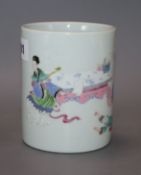 A Chinese sleeve vase height 12.5cm