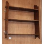 A set of Victorian mahogany shelves W.65cm