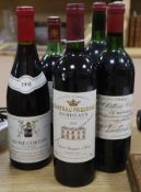 A bottle of Aloxe-Corton 'Le Morais' 1991, two bottles of Chateau Cissac Cru Bourgeois 1970 and