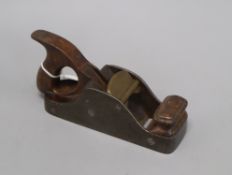 A 19th century steel and walnut carpentry plane, stamped 'Thos. Williams'