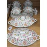 A Minton Haddon Hall pattern part dinner service