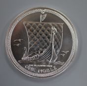 An Isle of Man 1984 1oz Platinum Noble