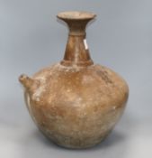 A large 19th century redware kendi height 40cm