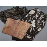 A 1920's shawl, a Victorian shawl and a Liberty's scarf