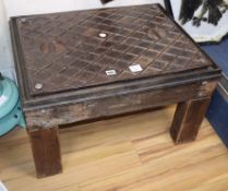 A manhole cover occasional table W.70cm
