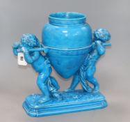 A Victorian Minton jardiniere height 37cm