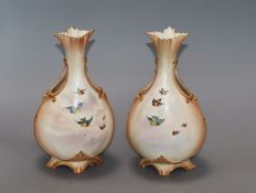 A pair of Locke & Co vases height 20cm