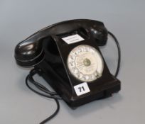 A bakelite telephone